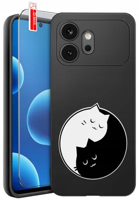 Immagine prodotto di Custodie per Honor 600 – Design | Custodia in silicone opaco + vetro temperato 9H