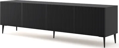 Produktbild von TV-Möbel Philaé mit 4 Türen, Schwarz, 200cm