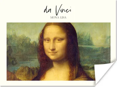 Produktbild von MuchoWow® Poster Kunst - Mona Lisa - Da Vinci 80x60 cm - Kunst für zu Hause