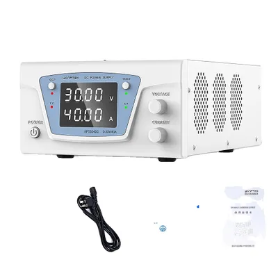 Zdjęcie produktu dla Laboratoryjny zasilacz DC, regulowane napięcie wyjściowe, wyświetlacz cyfrowy, 30V 40A, 220V