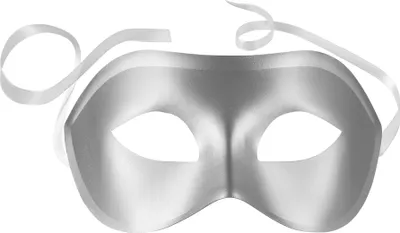 Produktbild von Venezianische Maske einfarbig - silber