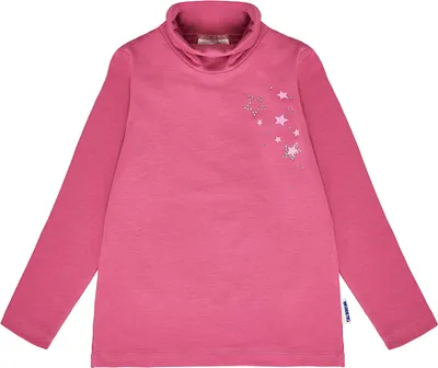 Productafbeelding van Rollkraagtrui voor meisjes, model Star - Roze - Maat 98