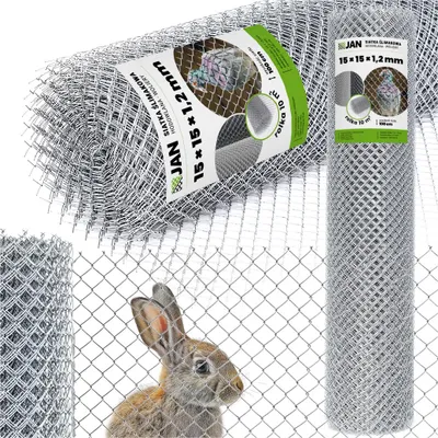 Zdjęcie produktu dla SIATKA ślimakowa HODOWLANA ogrodzeniowa WOLIERY 15x15x1,2mm OCYNKOWANA 10m2