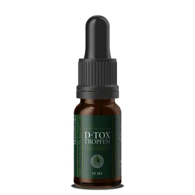 Produktbild von Saint Nutrition® D-Tox Tropfen - Entschlаckung - Entgifte deinen Körper auf natürliche Weise – Wohlbefinden – unterstützen Leber und Nierenfunktion
