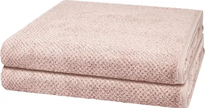 Produktbild von Cawö Pure 2 X Duschtuch im Set Natürliches Material mit feiner Struktur, Saugfähig und hautfreundlich, Trocknergeeignet und pflegeleicht