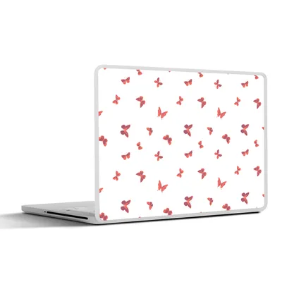 Produktbild von MuchoWow® Laptop Aufkleber Sticker Cover Schmetterlinge - Muster - Tiere 36.5x27.5 cm - Laptop-Sticker