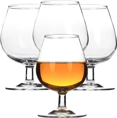 Produktbild von 4er Set Cognacgläser Brandygläser | Cognac Brandy Schwenker Weinbrand Cocktail Glas | 350ml | Perfekt für Zuhause, Restaurants und Partys | Spülmaschinenfest