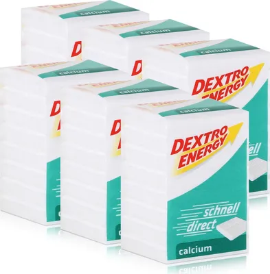 Produktbild von Dextro Energy Traubenzucker Calcium 46g (6er Pack)