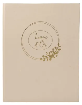 Gästebuch für Hochzeit, Kunstleder, 100 Seiten, 27 x 22 cm, Latte