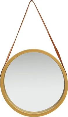 Obrázok produktu pre vidaXL Nástenné zrkadlo s pásom 50 cm zlaté