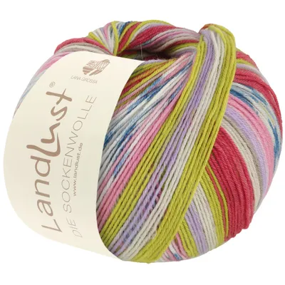 Produktbild von Lana Grossa LANDLUST DIE SOCKENWOLLE 100 g 4-fach Sockenwolle, Farbe:311 - Streifen/Jacquard
