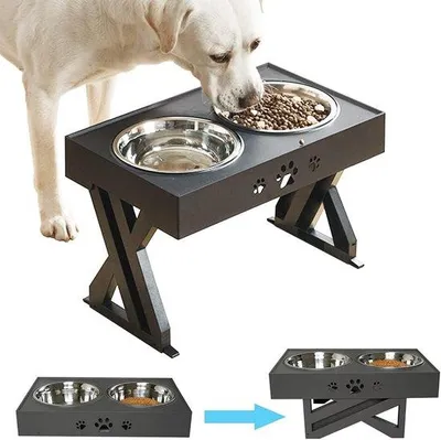 Produktbild von Famanu Hundenapf Höhenverstellbar - Für kleine, mittelgroße und große Hunde