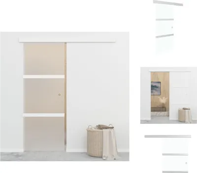 Obrázek produktu pro vidaXL Posuvné dveře s měkkými zarážkami ESG sklo a hliník 76x205 cm - Dveře