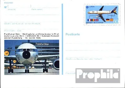 Produktbild von Belege Ganzsachen BRD (BR.Deutschland) 1989 PSo17 Amtliche Sonderpostkarte gefälligkeitsgestempelt  NAPOSTA 89