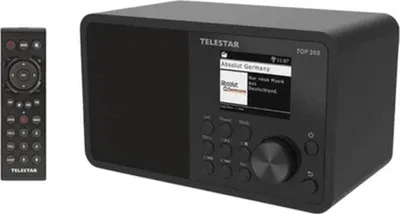 Zdjęcie produktu dla Telestar TOP 200, Przenośny, Analogowe i cyfrowe, DAB+, FM, 10 W, 7,5 cm, TFT