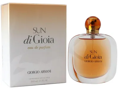 Produktbild von Giorgio Armani Sun Di Gioia, Frauen, Sommer, 100 ml, Nicht nachfüllbare Flasche, Bergamotte, Freesie, Jasmin, Canangabaum
