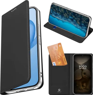 Produktbild von Handyhülle mit Klappe für Xiaomi POCO F8 Ultra, Dux Ducis Skin Pro, Schwarz