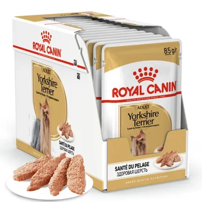 Zdjęcie produktu dla Royal Canin BHN Adult Yorkshire Terrier 12x85g Mokra Karma Pasztet Dla Psów Rasy York