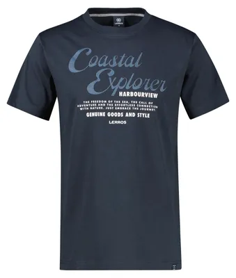 Produktbild von Lerros Übergrößen T-Shirt modisch navy Print Coastal