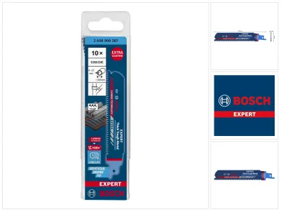 Image de Bosch EXPERT Thick Tough Metal S 955 CHC Lame de scie sabre 150 mm 10 pces ( 2608900367 ) Carbide Technology