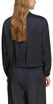 Produktbild von comma Blousonjacke für Damen, Satin, boxy Passform, Bomberkragen, leicht gefüttert
