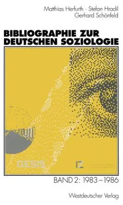 Obrázek produktu pro Bibliographie zur deutschen Soziologie