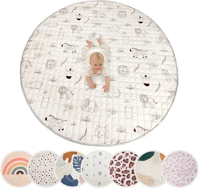 Produktbild von Baby Spielmatte 150 cm, 1,5 cm dick, weich, für Krabbeln