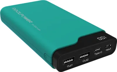 Image de Realpower RealPower PB-15000C 15000 mAh Noir, Vert