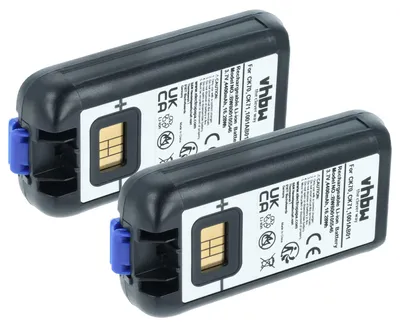 Produktbild von vhbw 2x Akku kompatibel mit Intermec CK70A, CK70, CK71A, CK71 Mobilcomputer PDA Scanner (4400 mAh, 3,7 V, Li-Ion)