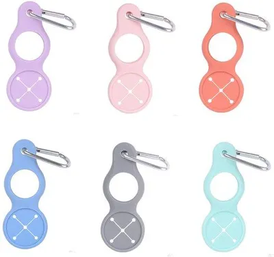 Produktbild von Silikon Toiletbeutel - 6 Farben - Karabinerhalterung