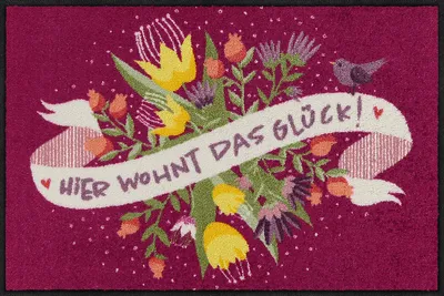 Produktbild von Salonloewe DAS GLÜCK Fußmatte Wohnmatte 50 x 75 cm