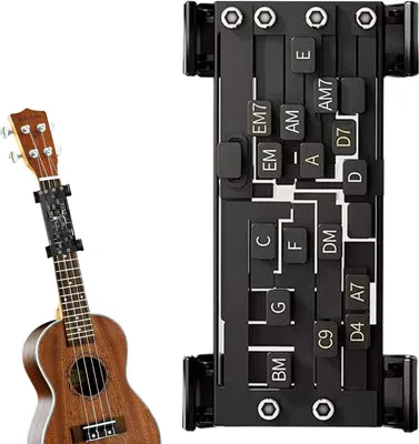Gitarren-Akkord-Trainer, Akkord-Hilfe-Übungswerkzeug, Gitarrentrainer, Akkordunterstützung für Anfänger, Gitarrenspielhilfe, Akkordwerkzeug, Skalenassistent, Gitarrenzubehör