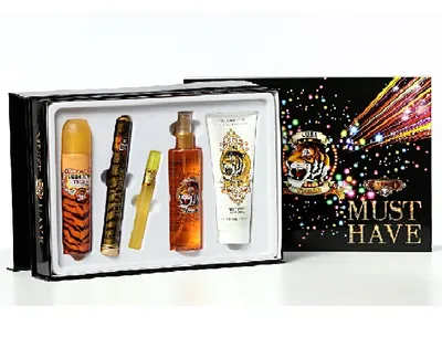 Zdjęcie produktu dla Cuba Original Cuba Tiger Must Have Zestaw Woda perfumowana 100ml + Woda perfumowana, 35ml + wody perfumowanej 15ml + mgiełka 200ml + balsam do ciała 200ml