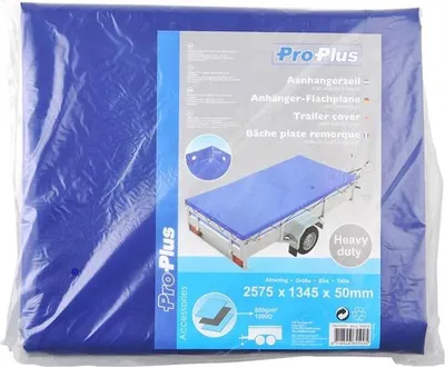 Zdjęcie produktu dla Pokrowiec na przyczepę z elastycznym sznurkiem 2575x1345x50mm