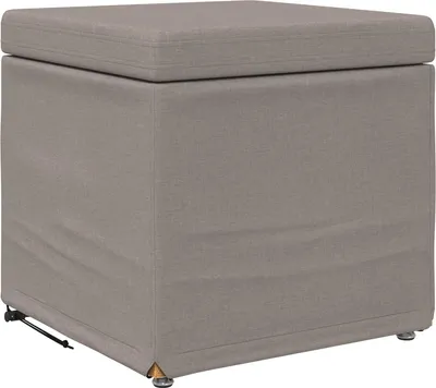 Produktbild von vidaXL Hocker Taupe 41 x 41 x 40 cm Stoff und Pressholz