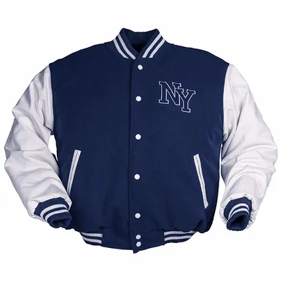 Produktbild von NY Baseballjacke navy/weiß, XL