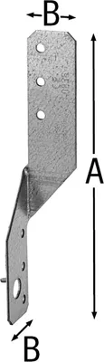 Produktbild von Simpson PFU Pfettenanker für Holzverbindung Länge 170 mm Stahl feuerverzinkt
