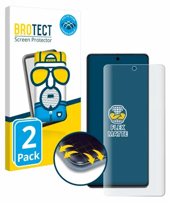 Produktbild von 2x BROTECT Fullscreen Schutzfolie für Google Pixel 7 Pro Displayschutz Folie Fullcover Matt Entspiegelungsfolie