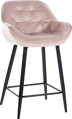 Produktbild von CLP Barhocker Gibson Samt, Sitzhöhe 76 cm | Farbe pink