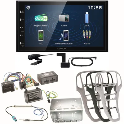 Produktbild von Kenwood DMX129DAB DAB+ Bluetooth USB Einbauset für Opel Astra J