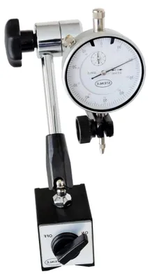 Produktbild von Magnetisches Messstativ mit Zentralklemmung und Messuhr im Set, Messbereich 10/0,01 mm