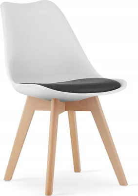 Image de Chaise de salle à manger Chaise de cuisine Chaise de salon Chaise de salle à manger 49x52x82 cm ; blanc-noir-marron