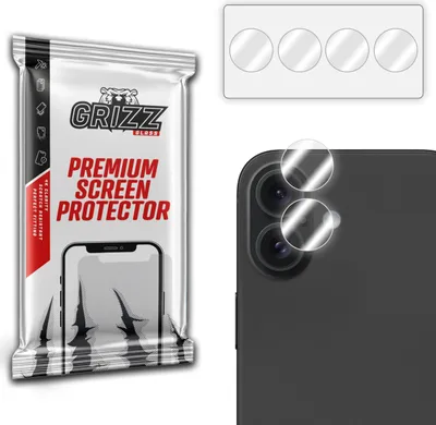 Produktbild von GrizzGlass HybridGlass Kameraschutz (2 Stück) für Apple iPhone 16 Plus - Transparent