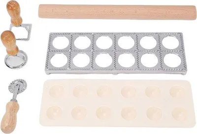 Produktbild von Ravioli Maker - Knoedel Shape - Hausgemachte Pasta Maken - 12-Gats Design - Nicht spezifiziert - Nicht spezifiziert