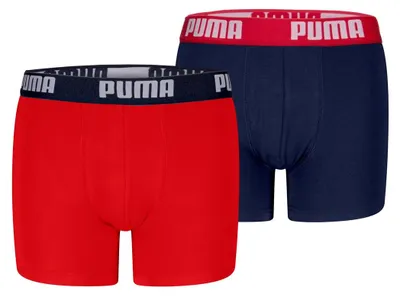 Produktbild von Puma Jungen Boys Everyday Basic 2p Boxer, Red/Blue - New, 164 EU