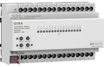 Produktbild von GIRA Schalt- Jalousieaktor 16f/8f 16 A 503800