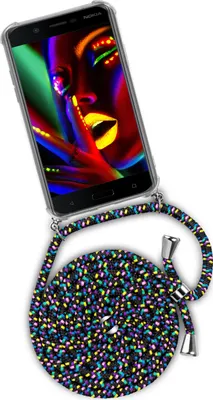 Produktbild von TWIST-Case + TWIST-Cord für Nokia 5, Farbe:Night Fever (Silber)