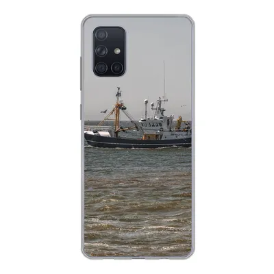 Produktbild von MuchoWow® Handyhülle Schutzhülle Hülle für Samsung Galaxy A51 Nordsee - Fischerboot - Wasser Silikon Softcase Handy Hülle - Schutzabdeckung