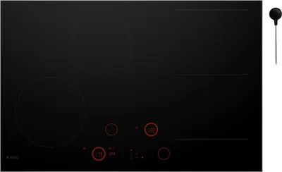 Immagine prodotto di Asko HID824GC, Nero, Da incasso, 80 cm, Piano cottura a induzione con zone, VetroVetroceramica, 4 zone/zone