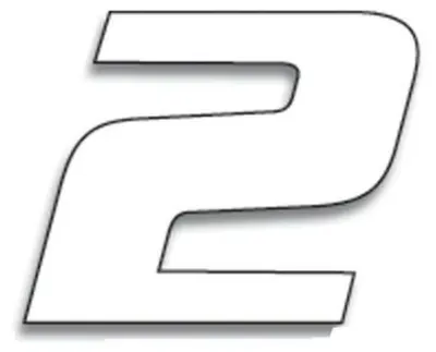 Produktbild von Rennnummern für den Rennsport US-Typ Serie 2, Weiß, 200x250mm, 3er-Set
